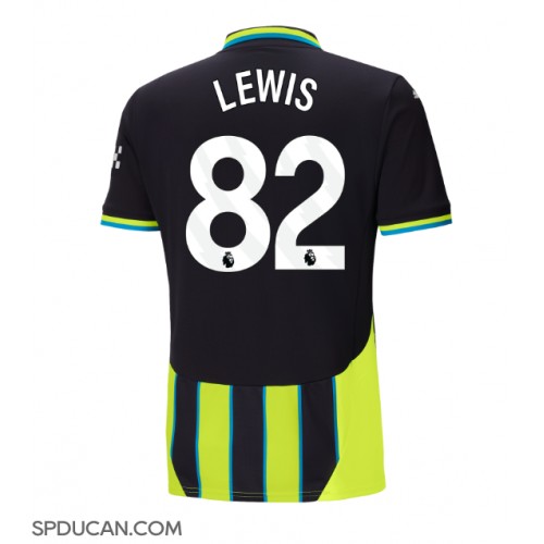 Muški Nogometni Dres Manchester City Rico Lewis #82 Gostujuci 2024-25 Kratak Rukav